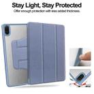 For Honor Pad X8a Tri-Fold Holder Rotation Leather Tablet Case(Lavender Purple) - 2