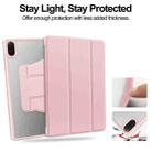 For Honor Pad X8a Tri-Fold Holder Rotation Leather Tablet Case(Pink) - 2