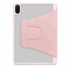 For Honor Pad X8a Tri-Fold Holder Rotation Leather Tablet Case(Pink) - 3