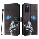 For Samsung Galaxy S20 Art Colored Drawing Pattern Leather Phone Case(Butterfly cat) - 2