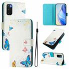 For Samsung Galaxy S20 Art Colored Drawing Pattern Leather Phone Case(Butterfly house) - 1