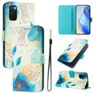 For Samsung Galaxy S20 Art Colored Drawing Pattern Leather Phone Case(Flowering flowers) - 1