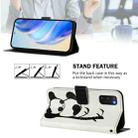 For Samsung Galaxy S20 FE 4G Art Colored Drawing Pattern Leather Phone Case(Panda) - 3