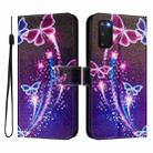 For Samsung Galaxy S20 FE 4G Art Colored Drawing Pattern Leather Phone Case(Fireworks butterfly) - 2