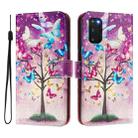 For Samsung Galaxy S20 FE 4G Art Colored Drawing Pattern Leather Phone Case(Butterfly branch) - 2