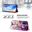 For Samsung Galaxy S20 FE 4G Art Colored Drawing Pattern Leather Phone Case(Butterfly branch) - 3