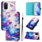 For Samsung Galaxy S20 FE 4G Art Colored Drawing Pattern Leather Phone Case(Dreamland) - 1