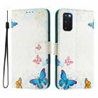 For Samsung Galaxy S20 FE 4G Art Colored Drawing Pattern Leather Phone Case(Butterfly house) - 2