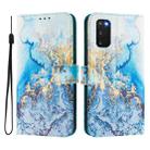 For Samsung Galaxy S20 FE 4G Art Colored Drawing Pattern Leather Phone Case(Ocean marble) - 2