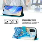 For Samsung Galaxy S20 FE 4G Art Colored Drawing Pattern Leather Phone Case(Ocean marble) - 3