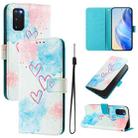 For Samsung Galaxy S20 FE 4G Art Colored Drawing Pattern Leather Phone Case(LOVE ME) - 1