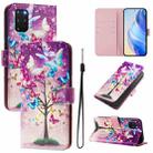 For Samsung Galaxy S20+ Art Colored Drawing Pattern Leather Phone Case(Butterfly branch) - 1