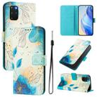 For Samsung Galaxy S20+ Art Colored Drawing Pattern Leather Phone Case(Flowering flowers) - 1