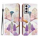 For Samsung Galaxy S21 5G Art Colored Drawing Pattern Leather Phone Case(Landscape) - 2