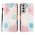 For Samsung Galaxy S21 FE 5G Art Colored Drawing Pattern Leather Phone Case(Graffiti puzzle) - 2