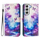 For Samsung Galaxy S21 FE 5G Art Colored Drawing Pattern Leather Phone Case(Dreamland) - 2