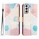 For Samsung Galaxy S21+ 5G Art Colored Drawing Pattern Leather Phone Case(Graffiti puzzle) - 2