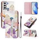 For Samsung Galaxy S21+ 5G Art Colored Drawing Pattern Leather Phone Case(Landscape) - 1