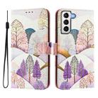 For Samsung Galaxy S21+ 5G Art Colored Drawing Pattern Leather Phone Case(Landscape) - 2