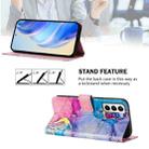 For Samsung Galaxy S21+ 5G Art Colored Drawing Pattern Leather Phone Case(Colorful marble) - 3