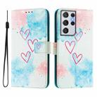 For Samsung Galaxy S21 Ultra 5G Art Colored Drawing Pattern Leather Phone Case(LOVE ME) - 2