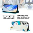 For Samsung Galaxy S22 5G Art Colored Drawing Pattern Leather Phone Case(Butterfly house) - 3