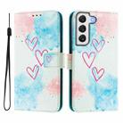 For Samsung Galaxy S22 5G Art Colored Drawing Pattern Leather Phone Case(LOVE ME) - 2