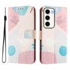 For Samsung Galaxy S23 5G Art Colored Drawing Pattern Leather Phone Case(Graffiti puzzle) - 2