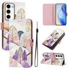 For Samsung Galaxy S23 5G Art Colored Drawing Pattern Leather Phone Case(Landscape) - 1