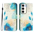 For Samsung Galaxy S23 5G Art Colored Drawing Pattern Leather Phone Case(Flowering flowers) - 2