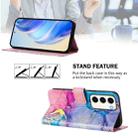 For Samsung Galaxy S23 5G Art Colored Drawing Pattern Leather Phone Case(Colorful marble) - 3