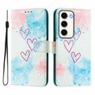 For Samsung Galaxy S23 5G Art Colored Drawing Pattern Leather Phone Case(LOVE ME) - 2