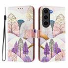 For Samsung Galaxy S23 FE 5G Art Colored Drawing Pattern Leather Phone Case(Landscape) - 2