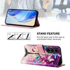 For Samsung Galaxy S23 FE 5G Art Colored Drawing Pattern Leather Phone Case(Butterfly branch) - 3