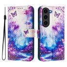 For Samsung Galaxy S23 FE 5G Art Colored Drawing Pattern Leather Phone Case(Dreamland) - 2