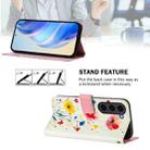 For Samsung Galaxy S23 FE 5G Art Colored Drawing Pattern Leather Phone Case(Flowers and plants) - 3