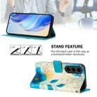 For Samsung Galaxy S23 FE 5G Art Colored Drawing Pattern Leather Phone Case(Flowering flowers) - 3