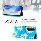 For Samsung Galaxy S23 FE 5G Art Colored Drawing Pattern Leather Phone Case(Blue daisy) - 3