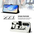 For Samsung Galaxy S23+ 5G Art Colored Drawing Pattern Leather Phone Case(Panda) - 3