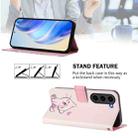 For Samsung Galaxy S23+ 5G Art Colored Drawing Pattern Leather Phone Case(Cute cat) - 3