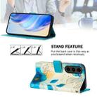 For Samsung Galaxy S23+ 5G Art Colored Drawing Pattern Leather Phone Case(Flowering flowers) - 3