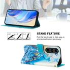 For Samsung Galaxy S23+ 5G Art Colored Drawing Pattern Leather Phone Case(Ocean marble) - 3