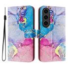 For Samsung Galaxy S23+ 5G Art Colored Drawing Pattern Leather Phone Case(Colorful marble) - 2