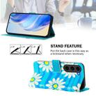 For Samsung Galaxy S23+ 5G Art Colored Drawing Pattern Leather Phone Case(Blue daisy) - 3