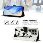 For Samsung Galaxy S23 Ultra 5G Art Colored Drawing Pattern Leather Phone Case(Panda) - 3