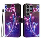 For Samsung Galaxy S23 Ultra 5G Art Colored Drawing Pattern Leather Phone Case(Fireworks butterfly) - 2