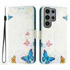 For Samsung Galaxy S23 Ultra 5G Art Colored Drawing Pattern Leather Phone Case(Butterfly house) - 2