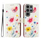 For Samsung Galaxy S23 Ultra 5G Art Colored Drawing Pattern Leather Phone Case(Flowers and plants) - 2