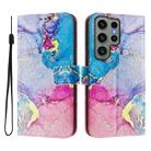 For Samsung Galaxy S23 Ultra 5G Art Colored Drawing Pattern Leather Phone Case(Colorful marble) - 2