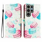 For Samsung Galaxy S23 Ultra 5G Art Colored Drawing Pattern Leather Phone Case(Cake) - 2